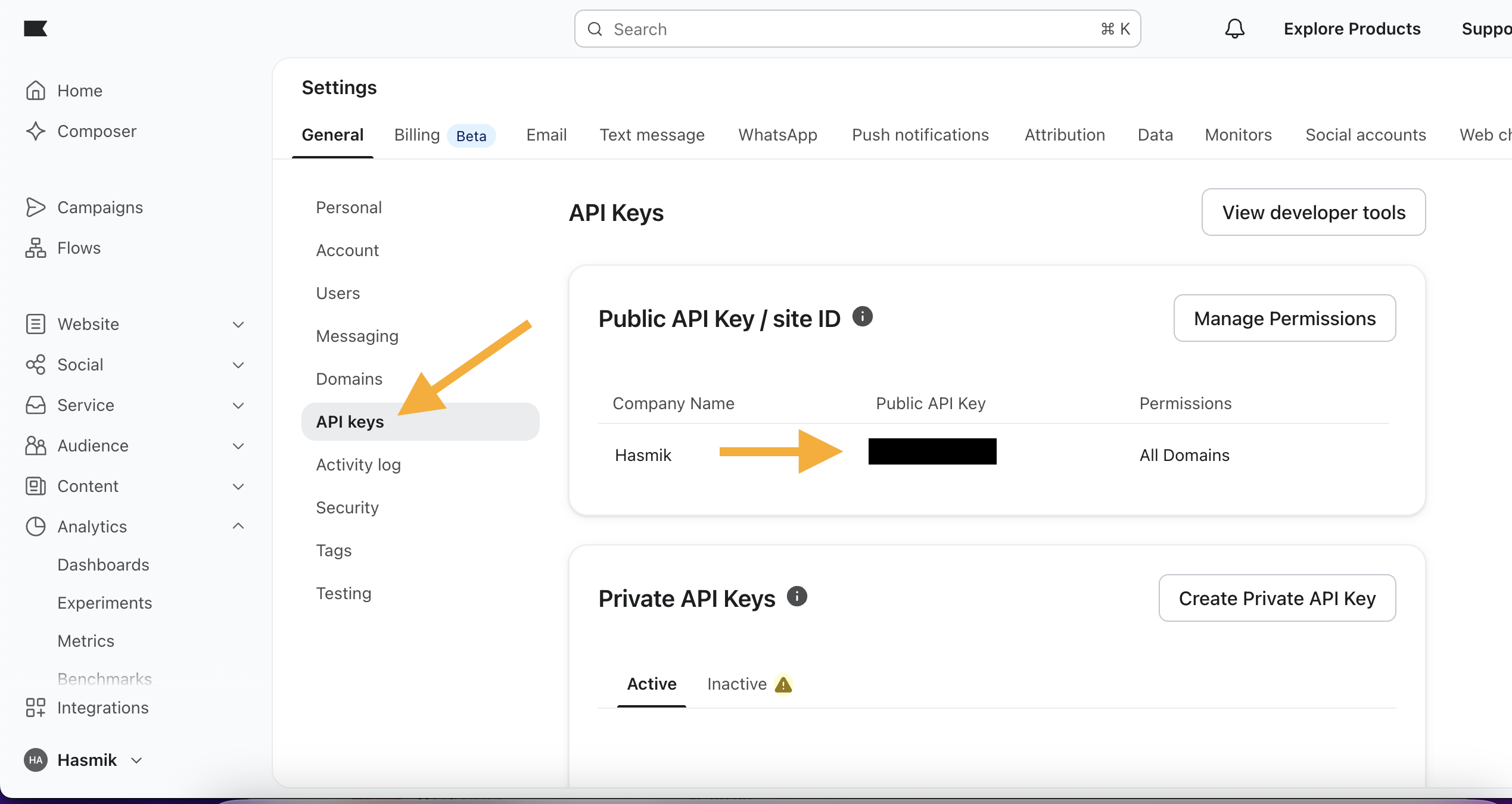 Klaviyo Integration Public Api