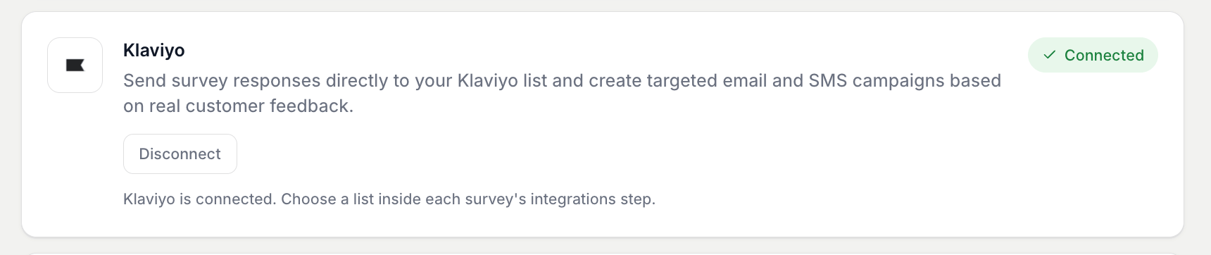 Klaviyo Successfully Connected