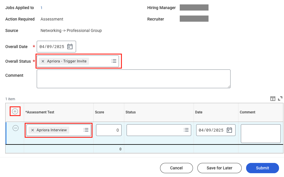 Workday - Open Job Requisition