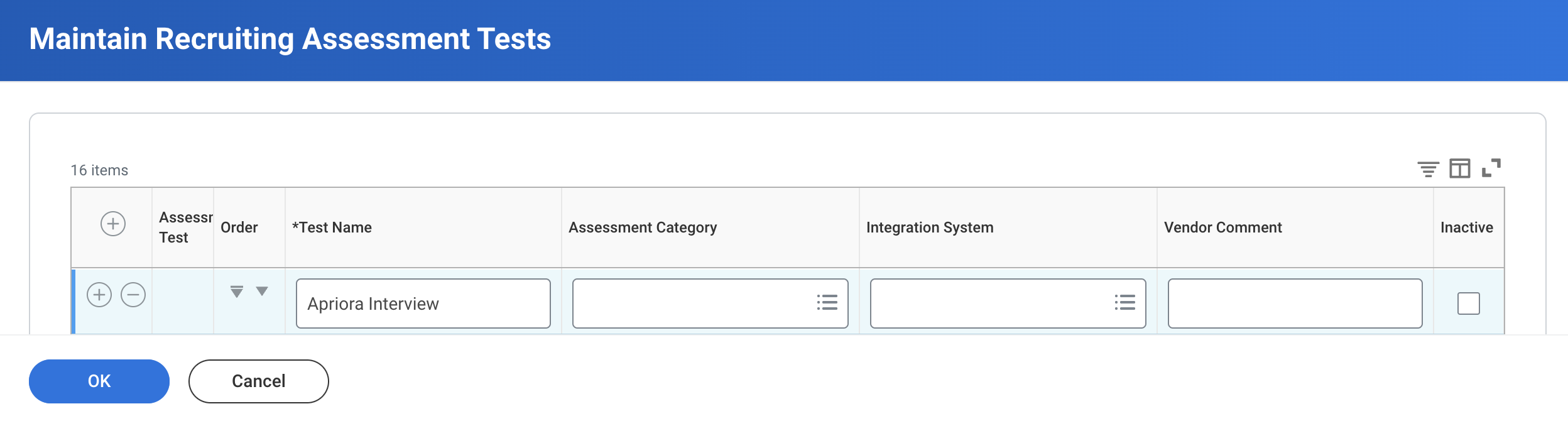 Workday - Recruiting Assessment Tests