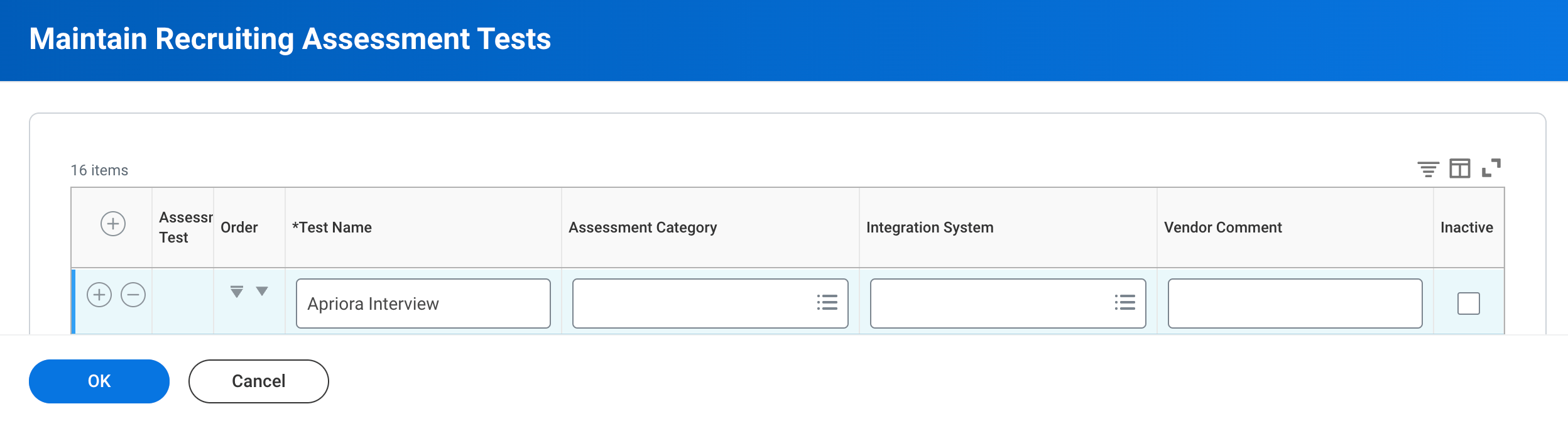 Workday - Recruiting Assessment Tests