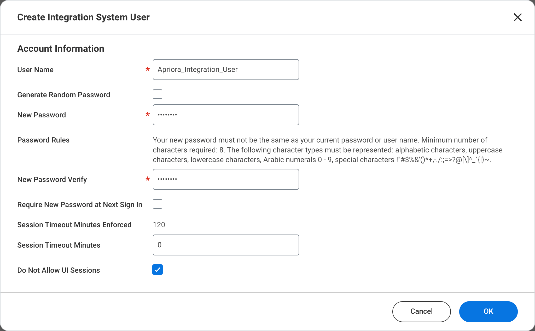 Workday - Create Integration System User