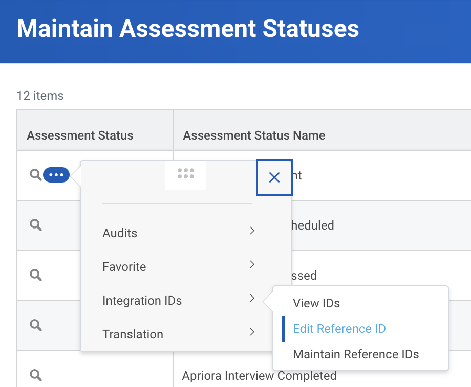 Workday - Edit Reference ID