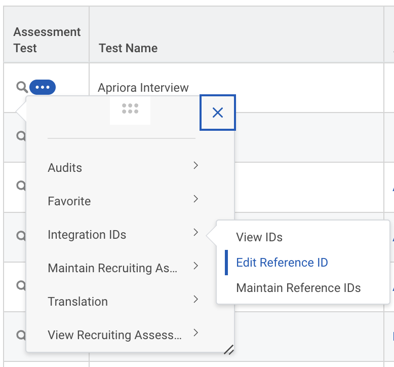 Workday - Edit Test ID