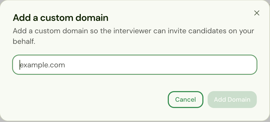 Add a custom domain