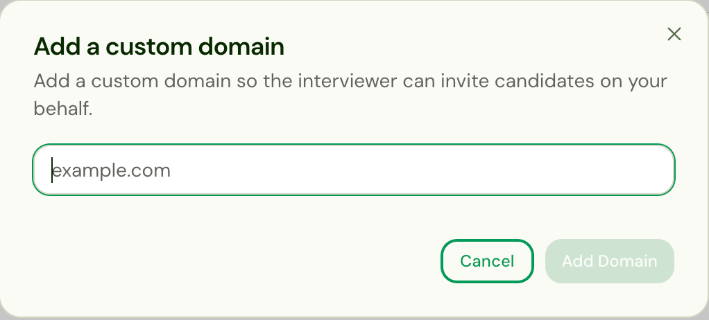 Add a custom domain