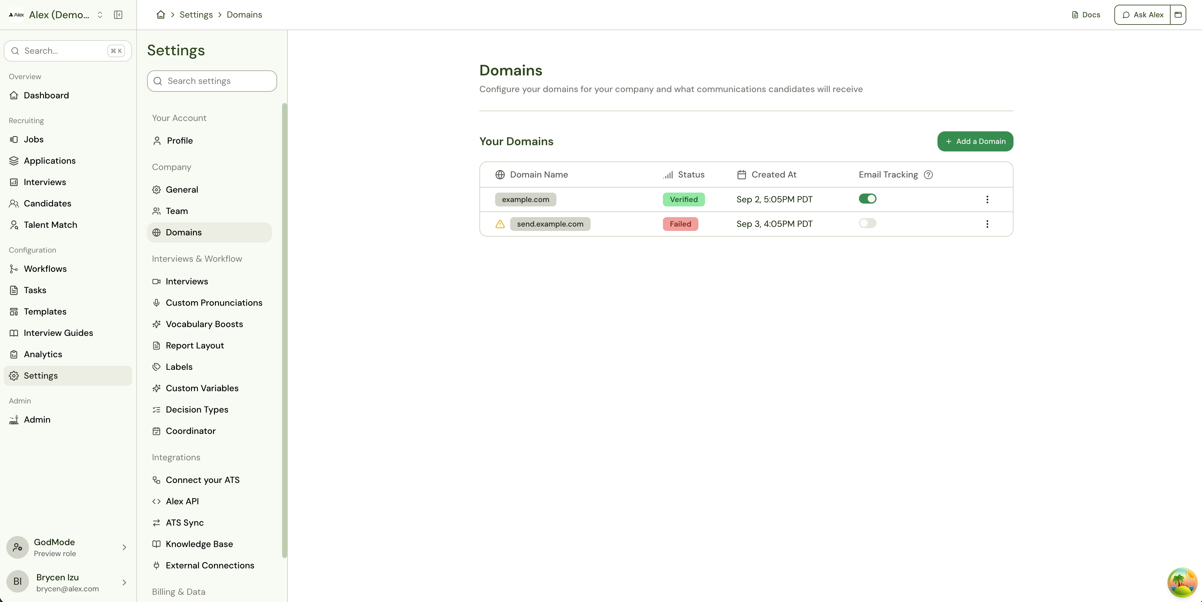 Your Domains