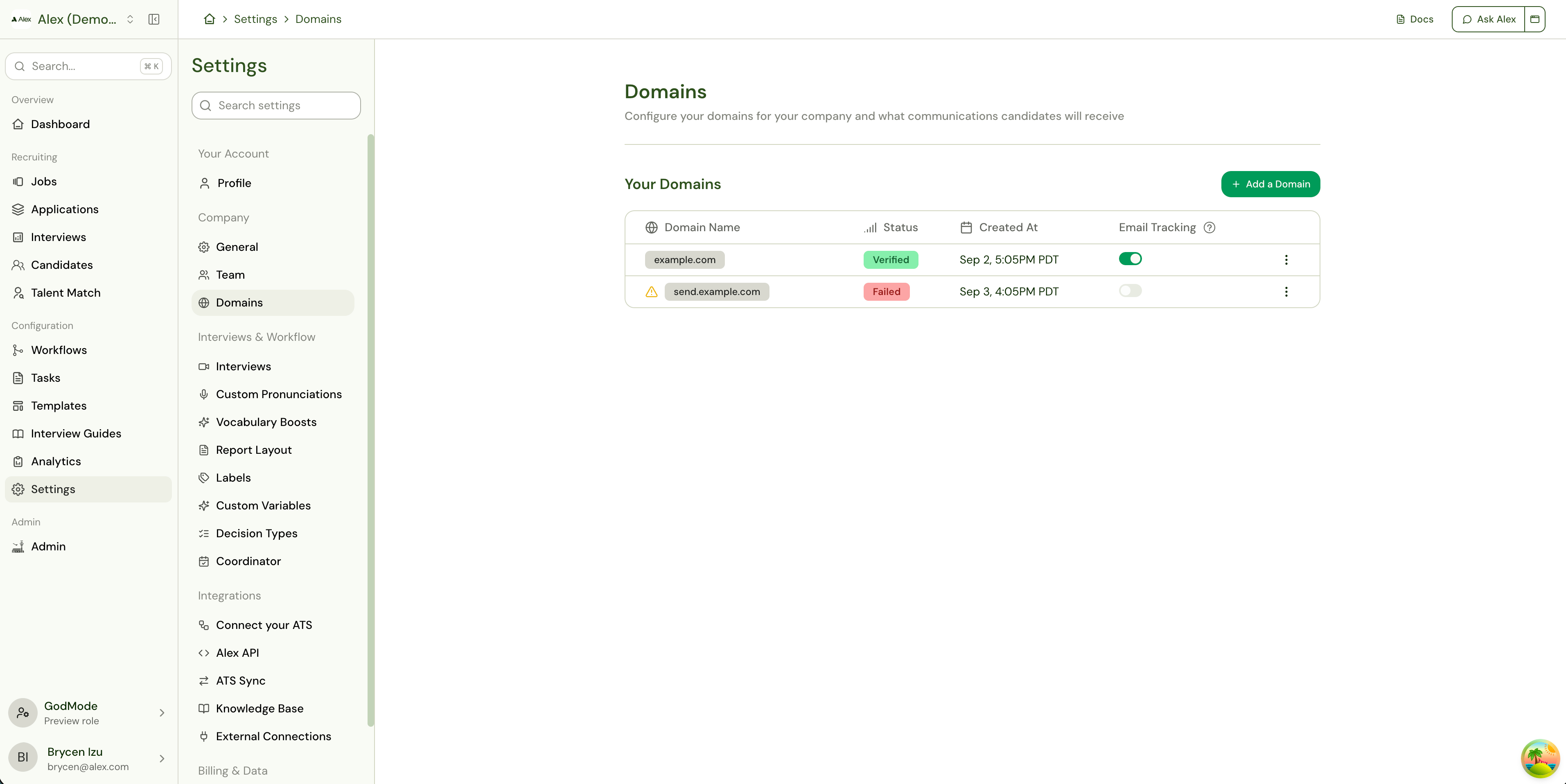 Your Domains