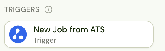 New Job from ATS trigger on an Avionté job workflow