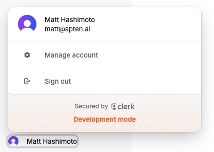 Account Management Navigation
