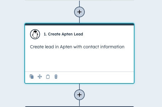 Apten Action in Workflow