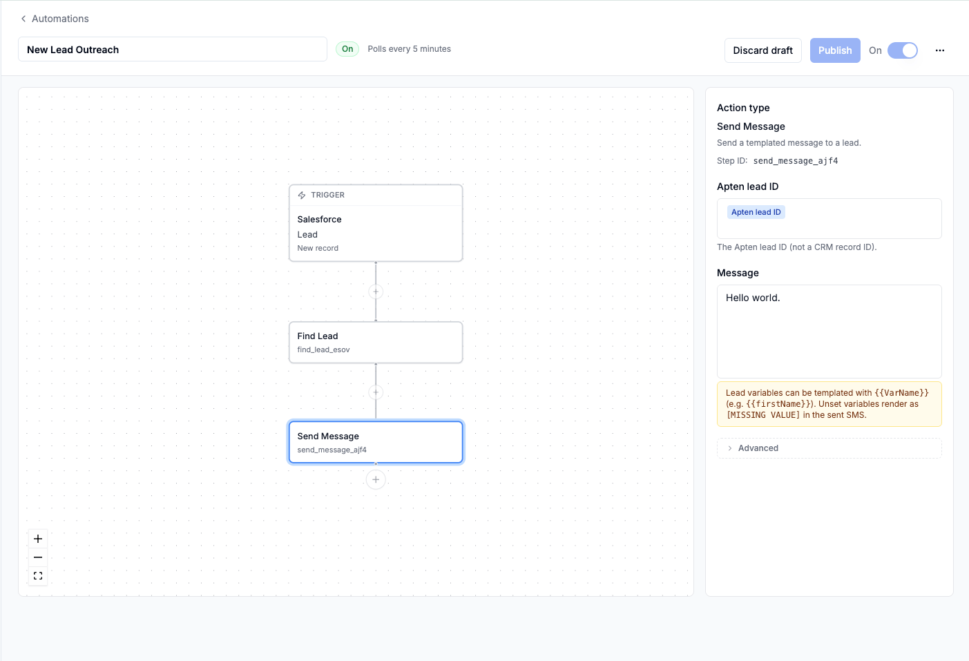 Automation builder