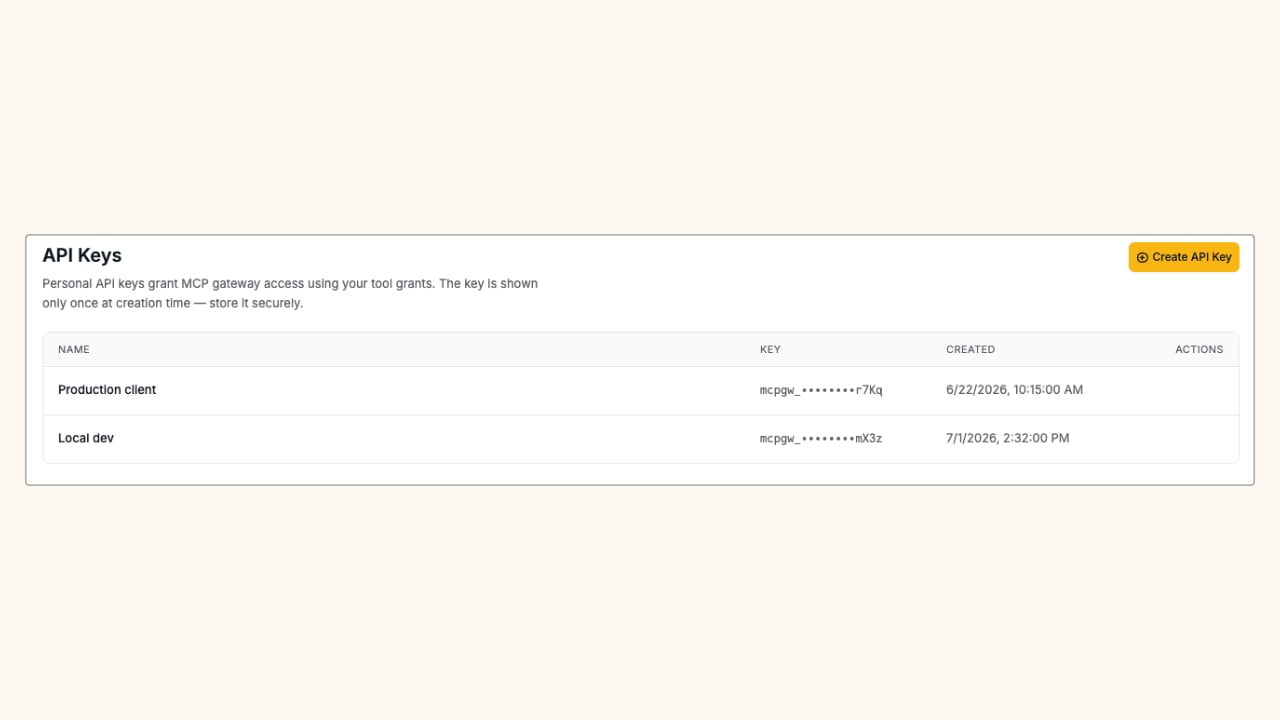 MCP API Key