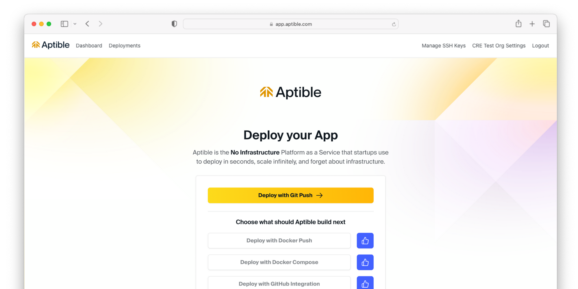 Deploy a Node.js + Express Template - Aptible