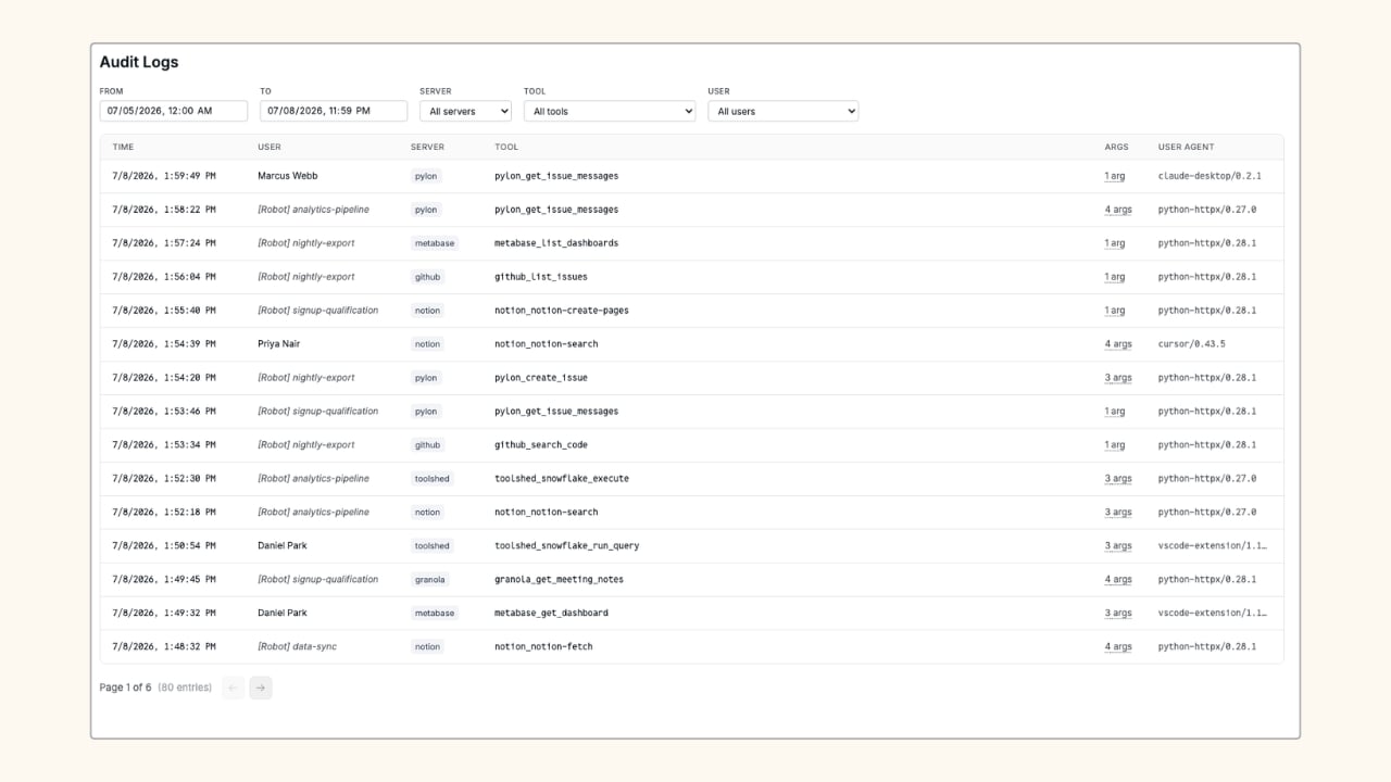 MCP Audit Logs 1