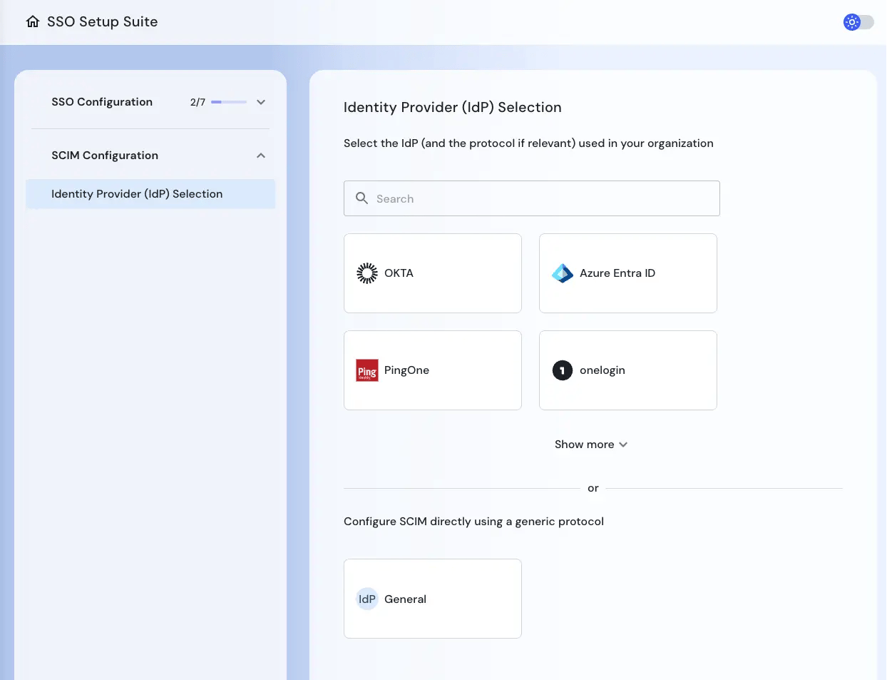 SCIM Setup Suite Entry