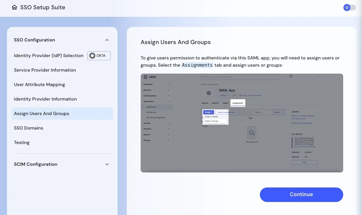 Assign Users and Groups