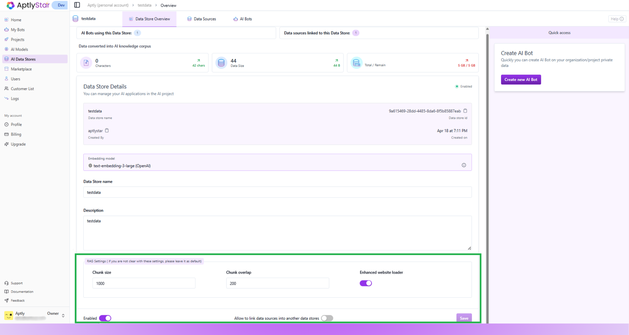 Overview Section Highlights