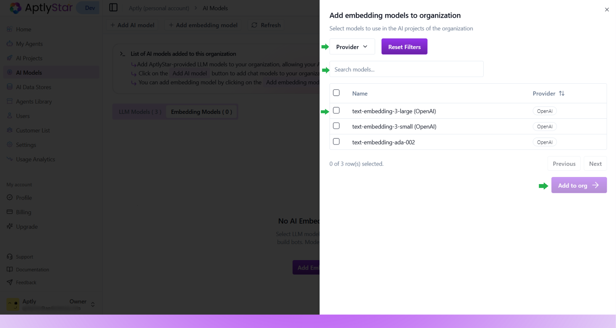 Add Embedding Model