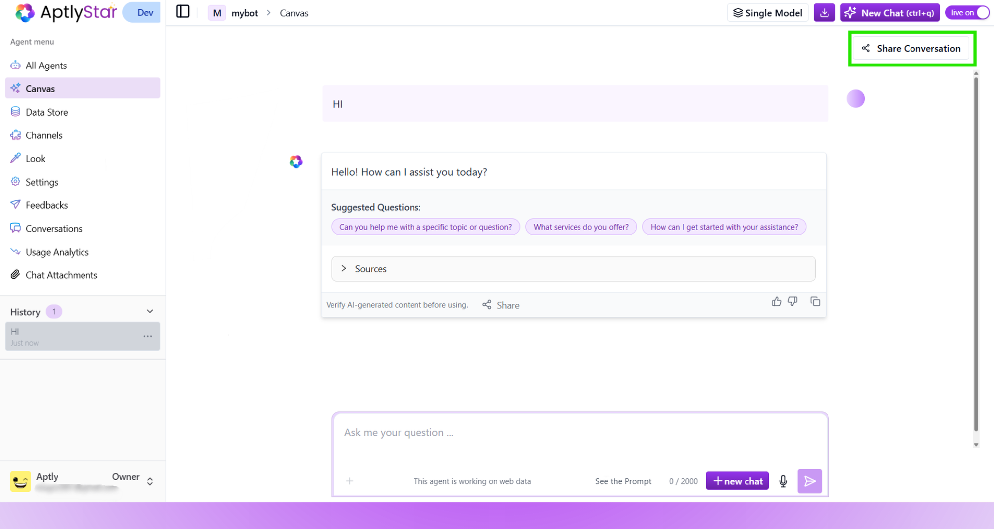 Share Full Conversation