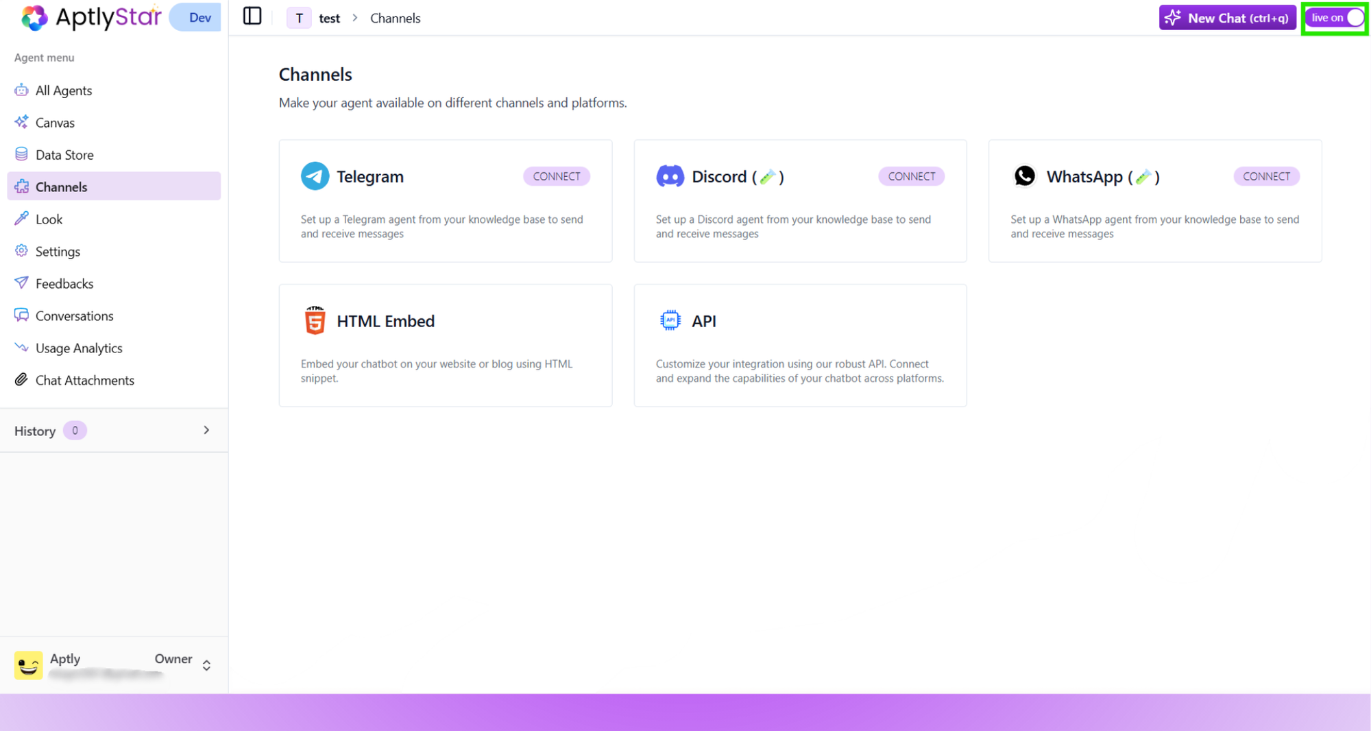 Live On Toggle Switch