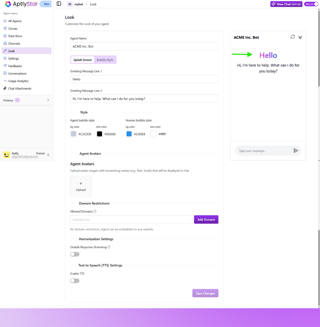 Bubble Style Preview