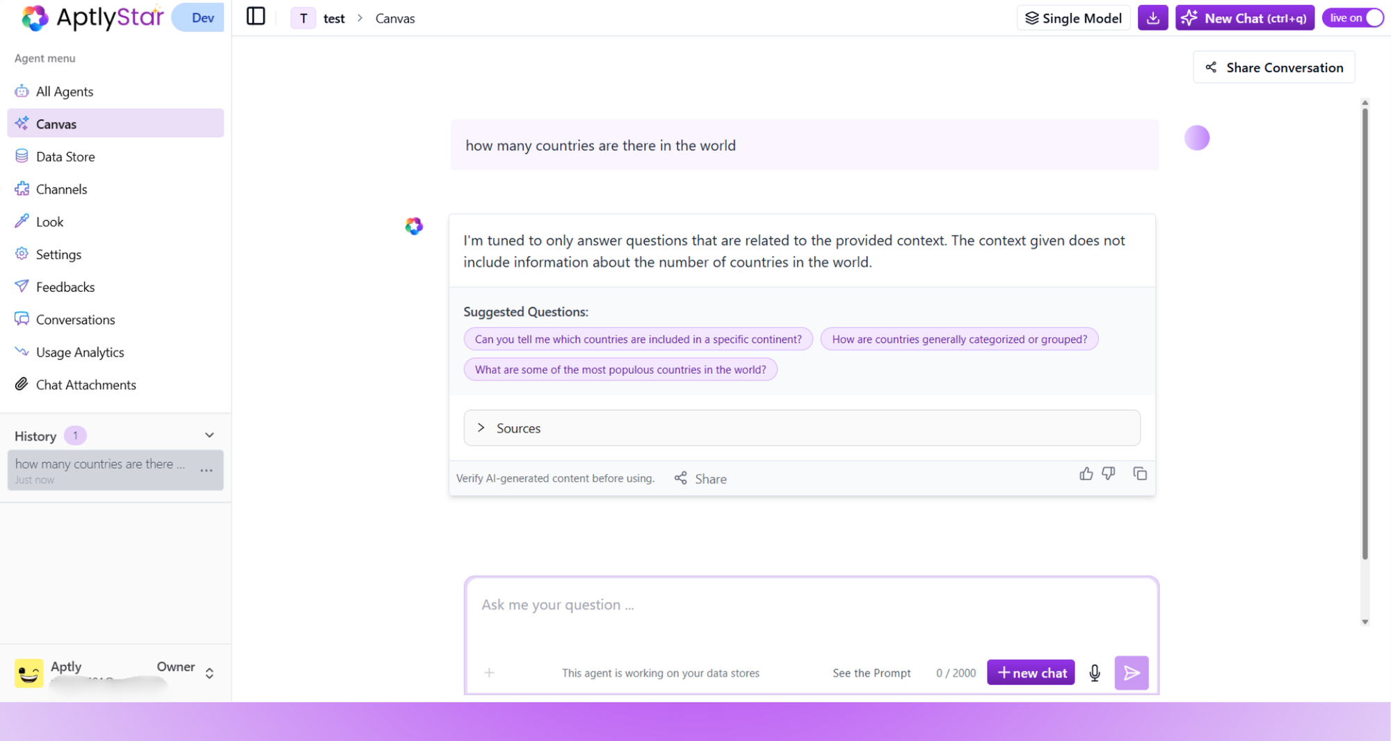 Query Suggestions Appearing After Response