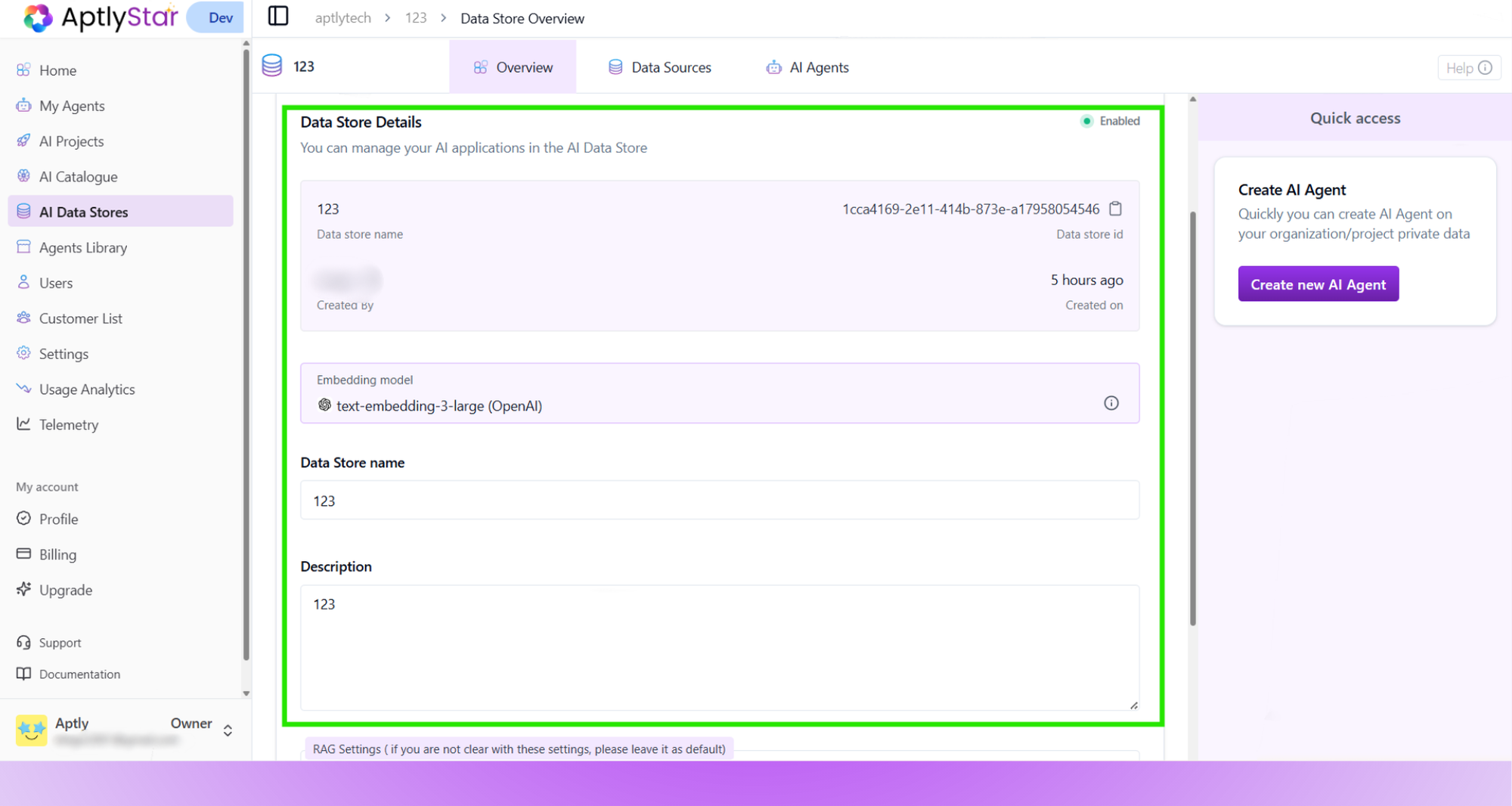 Editable Data Store Fields and Toggles