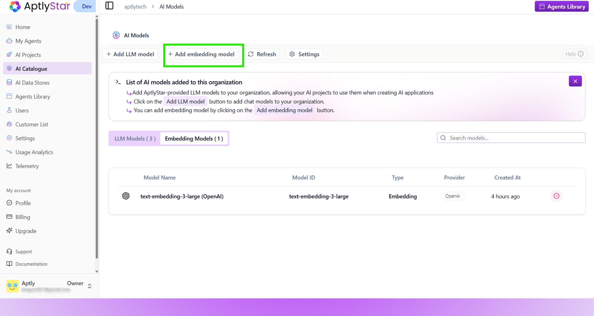 Select Embedding Model
