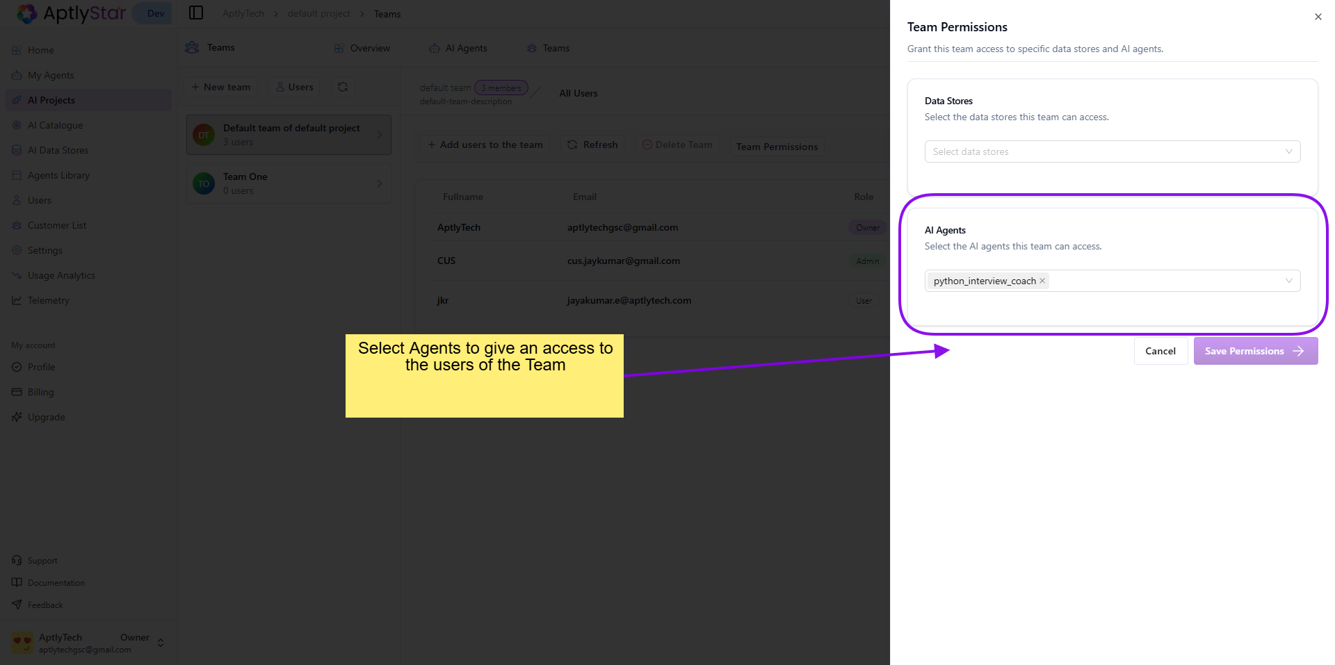 Create New Team Form