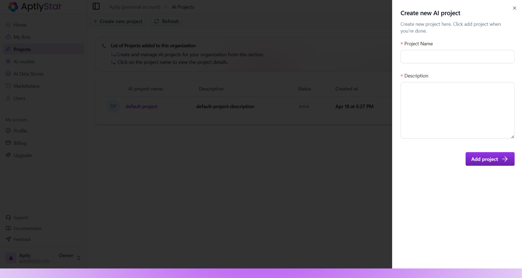 Project Name Form