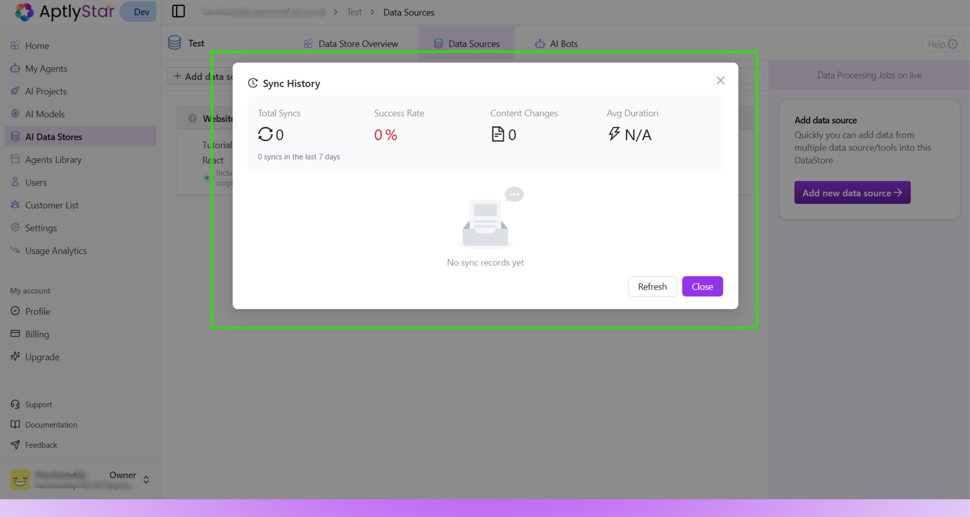 Sync history details of a webpage source