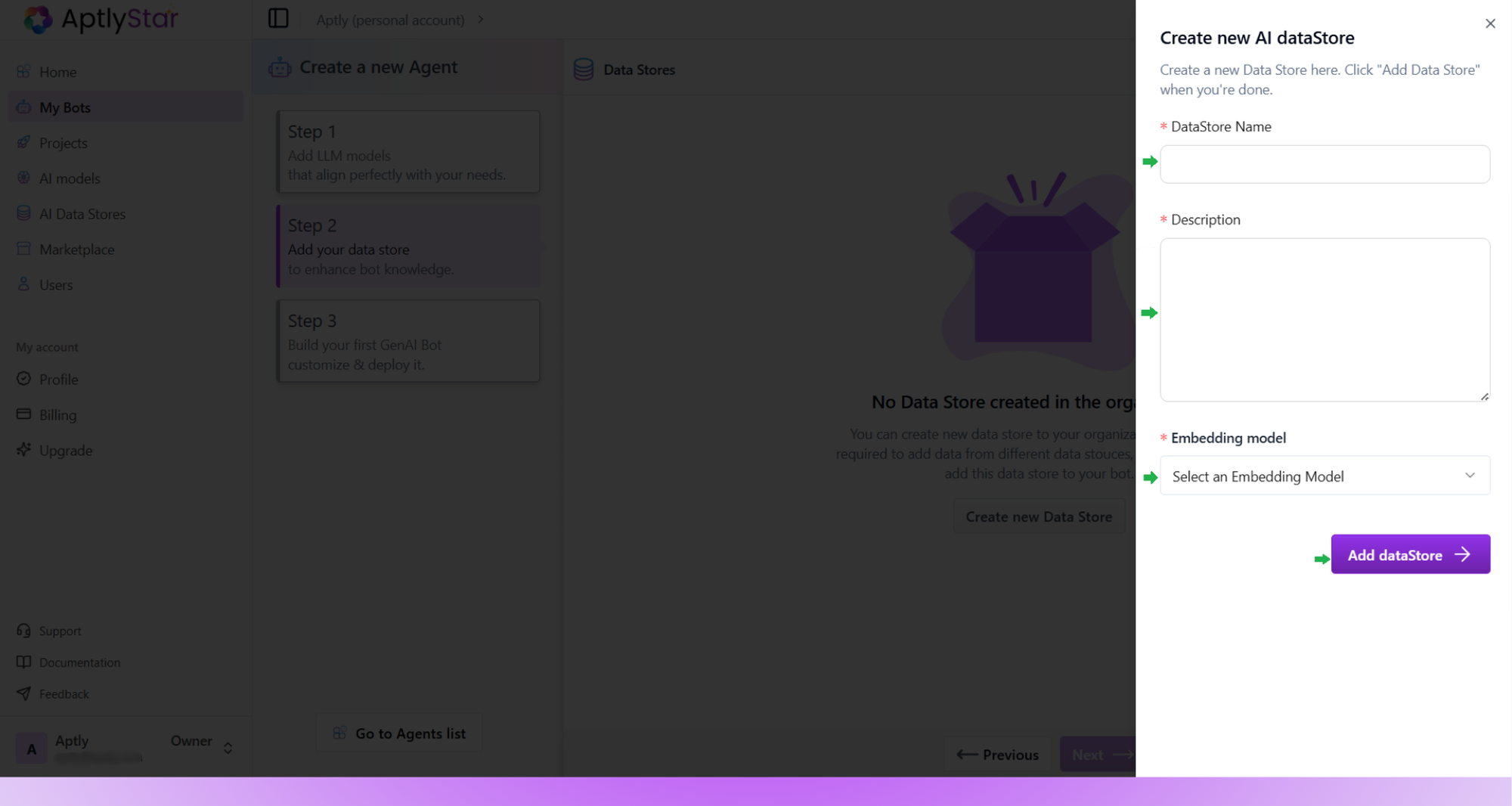 Create Data Store