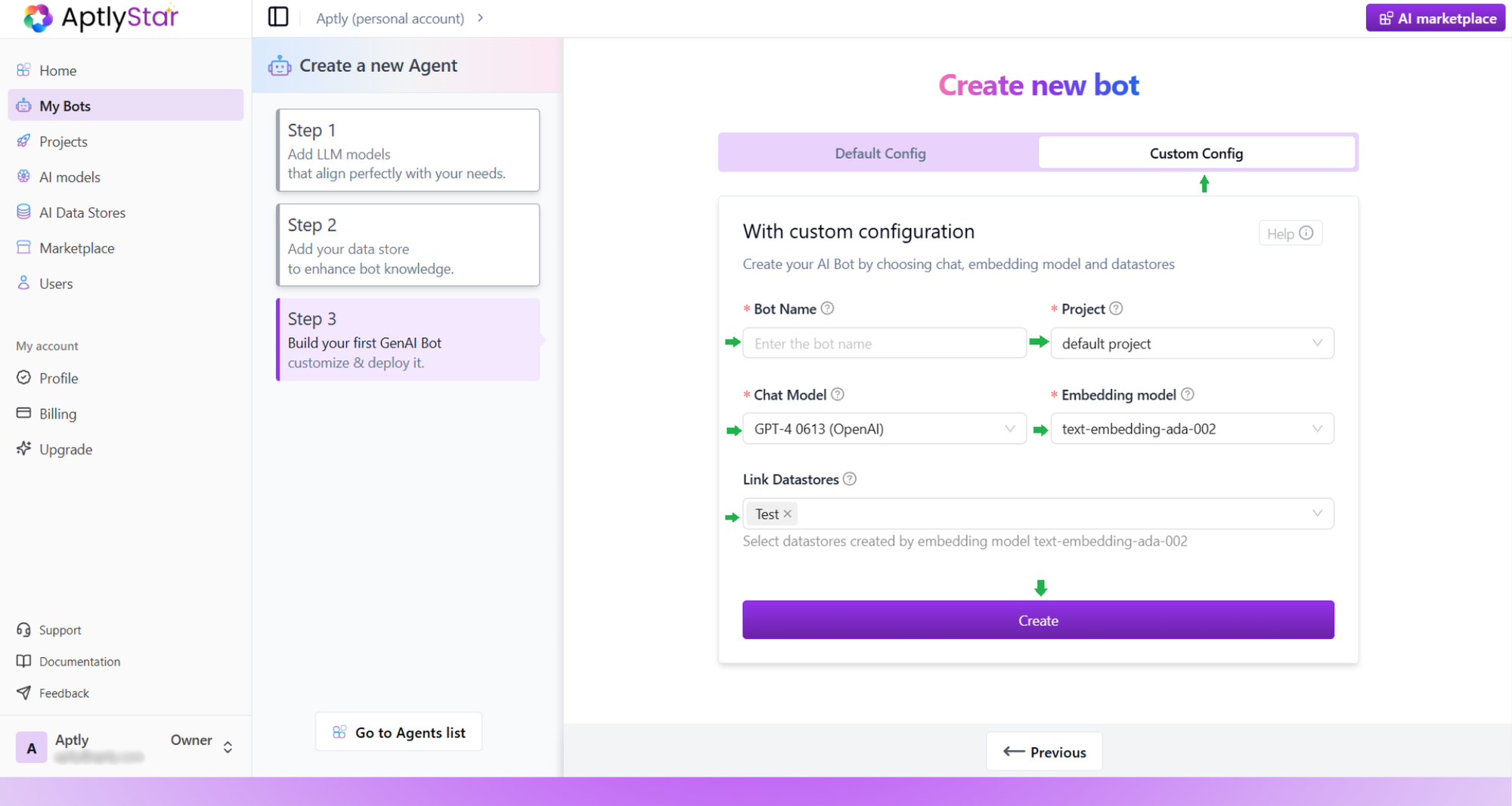 Custom Config Agent Creation