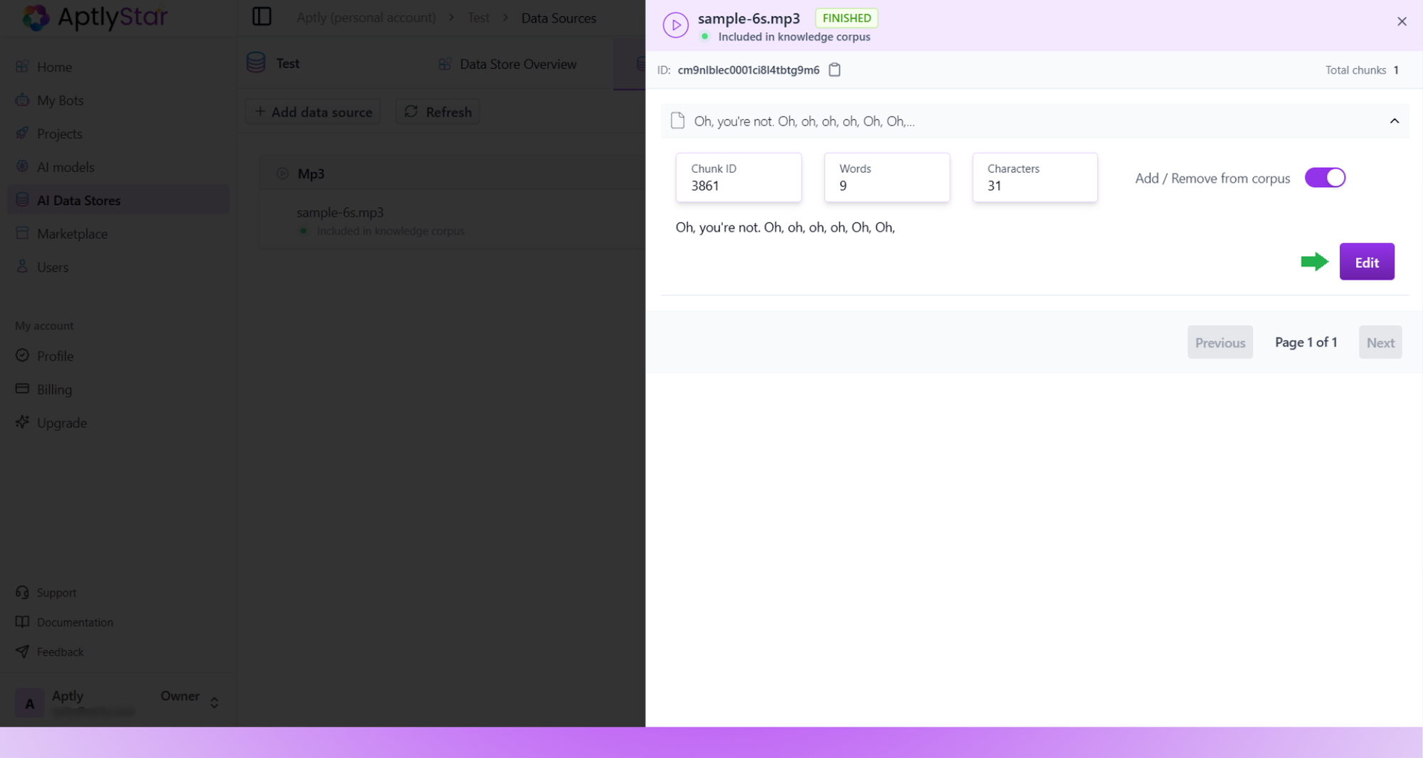 Edit Data Source
