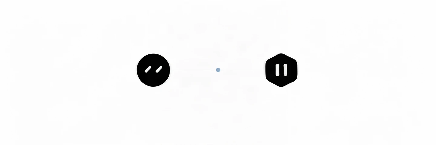 A bot and Reason connected by a single line.