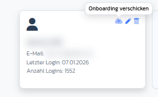 Onboarding email modal