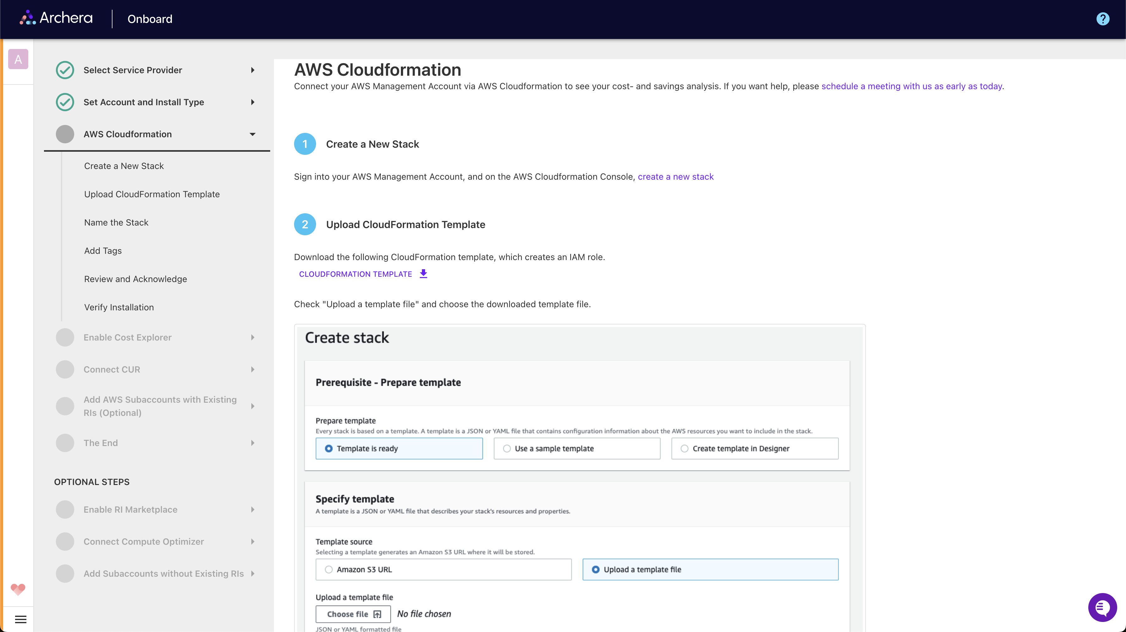 CloudFormation Screenshot