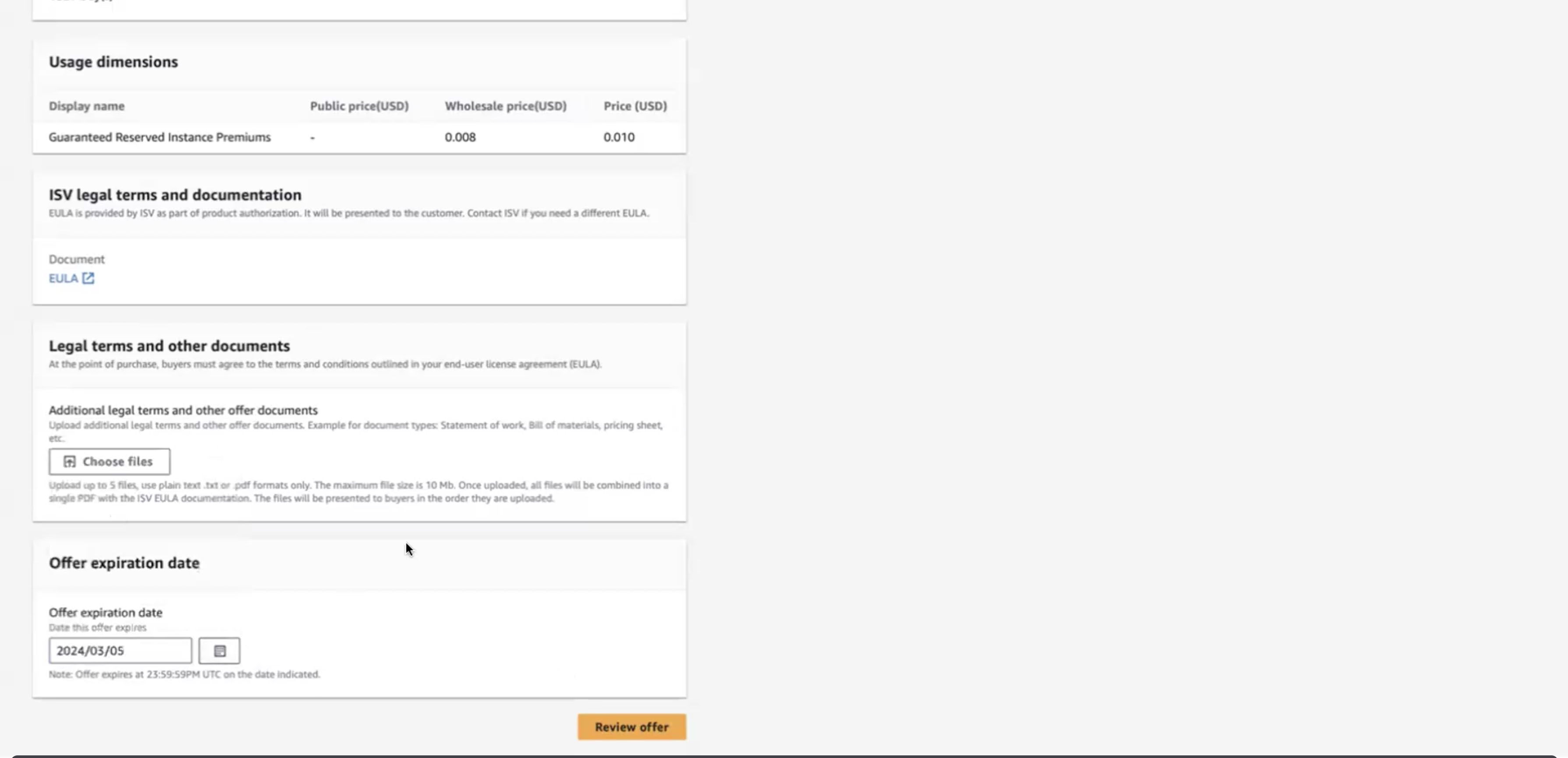 Step 3: Usage Dimensions