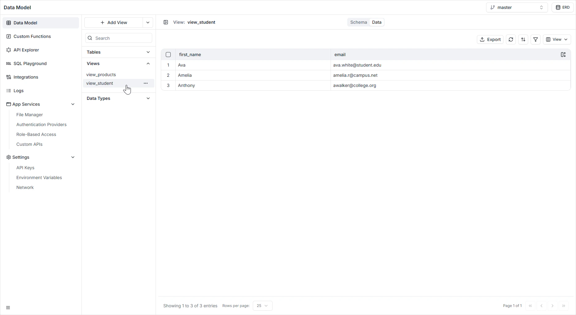 View result preview