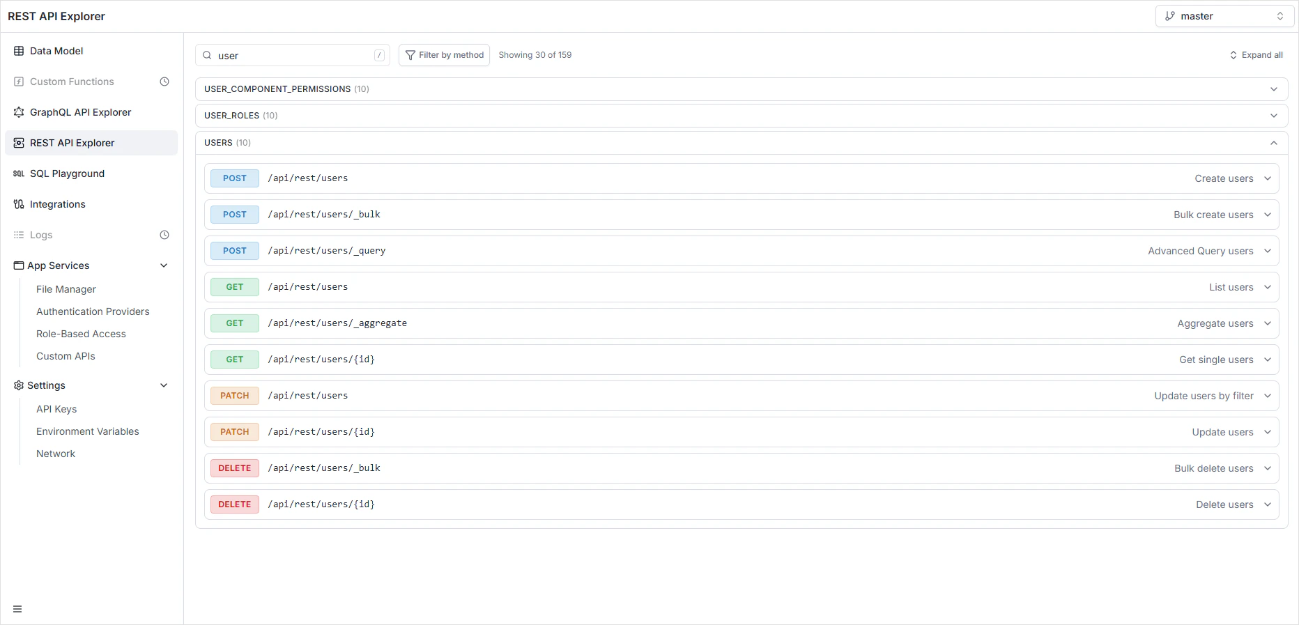 REST API Explorer