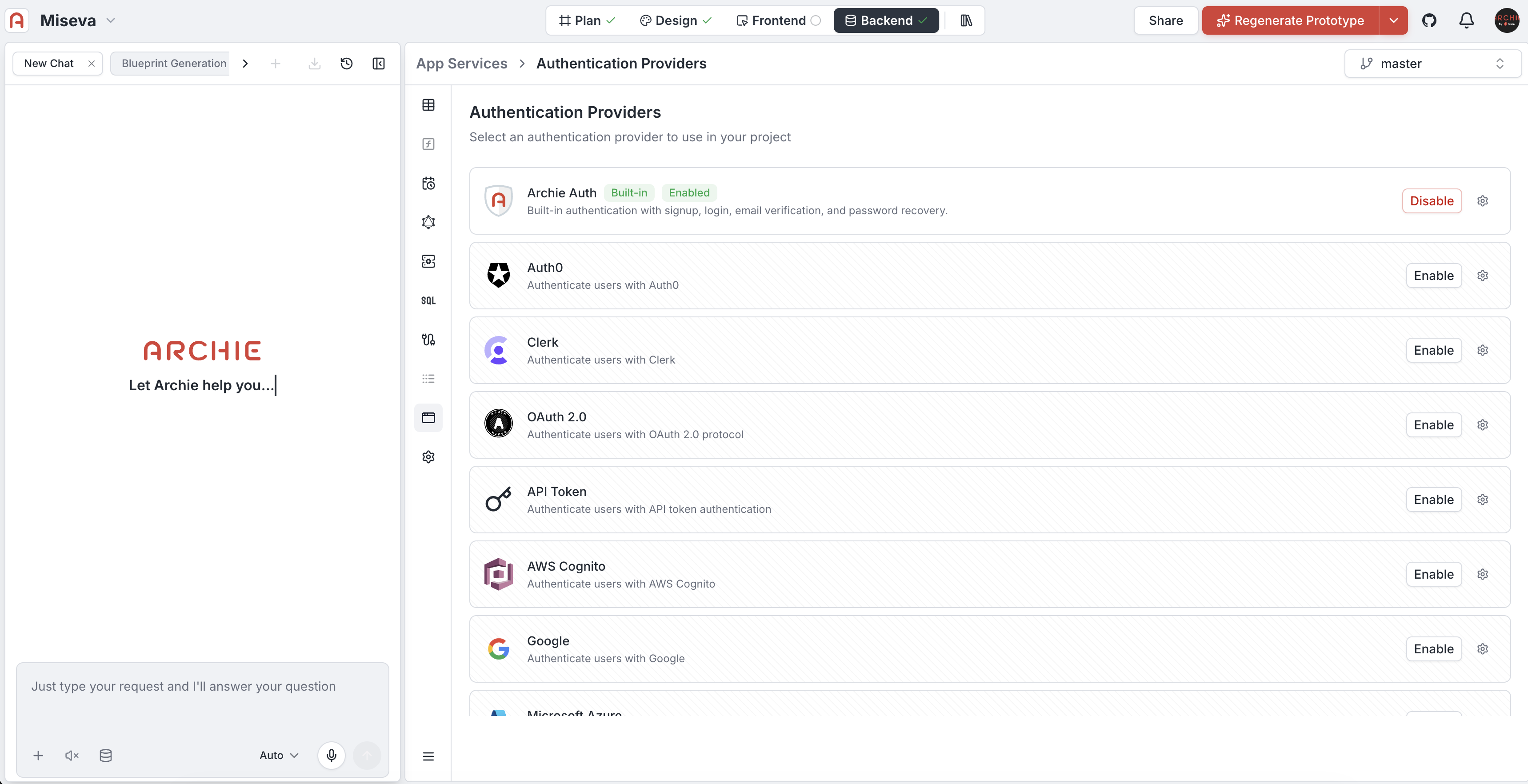 Authentication providers overview