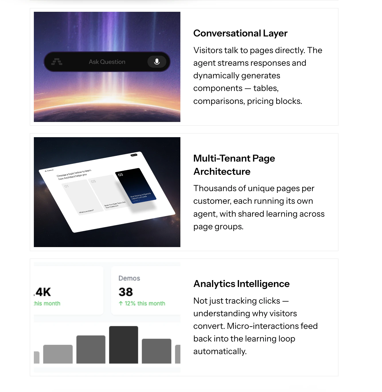 Feature cards screenshot