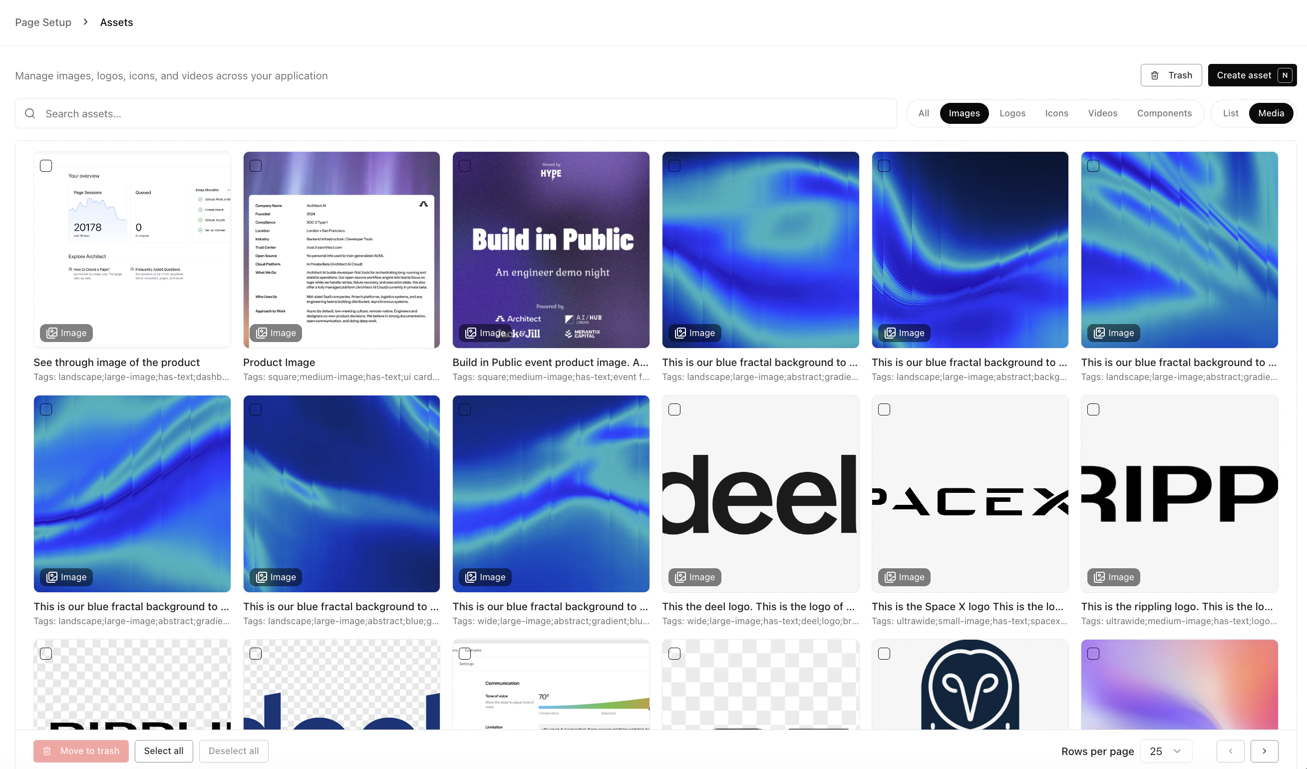 Asset library image