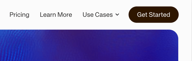 Navigation links configured in page settings
