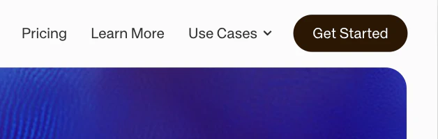 Navigation links configured in page settings