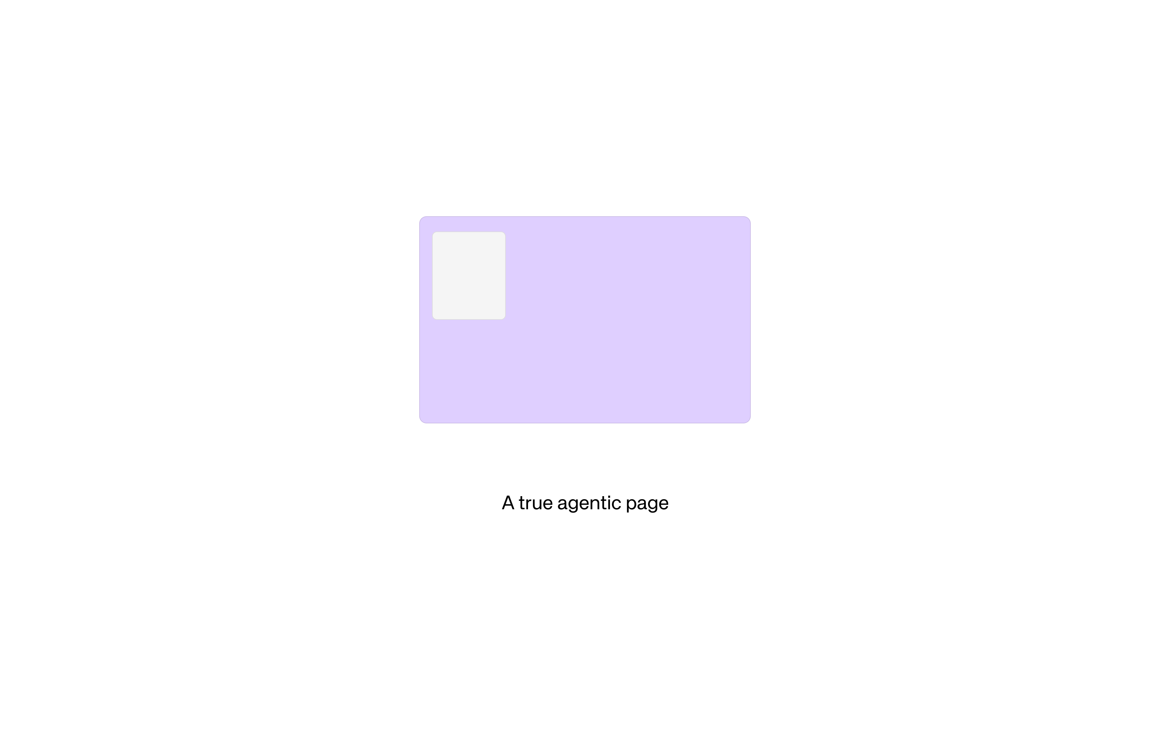 Diagram of an agentic webiste