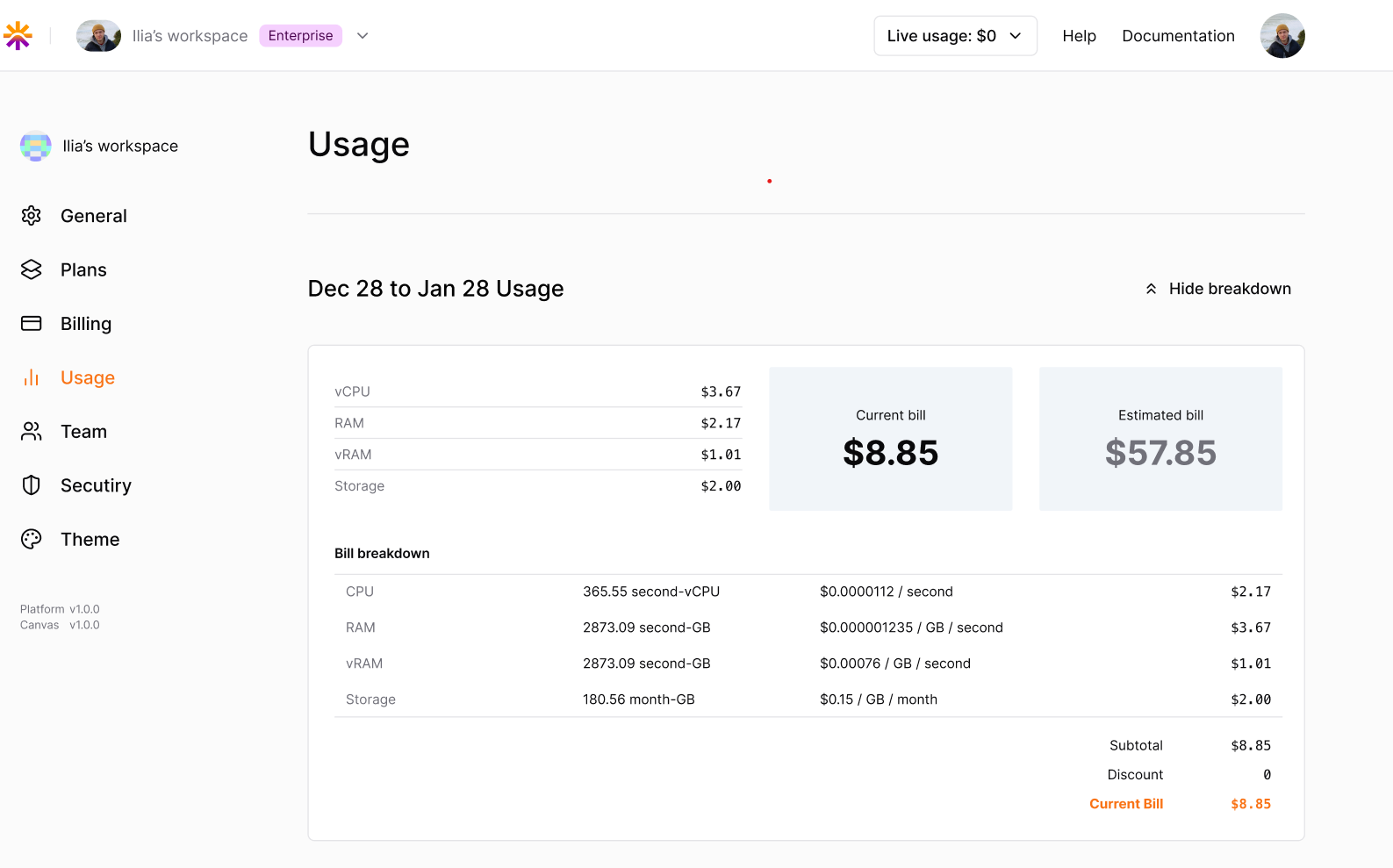 usage-and-billing-breakdown
