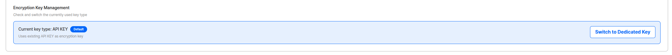 Encryption key management