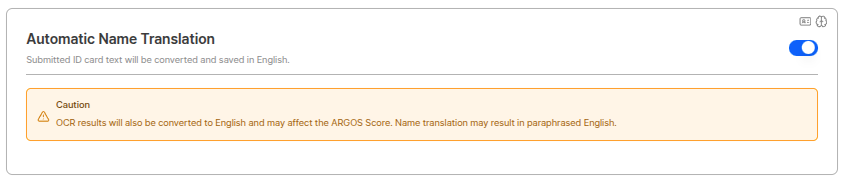 Automatic English translation of submission names settings